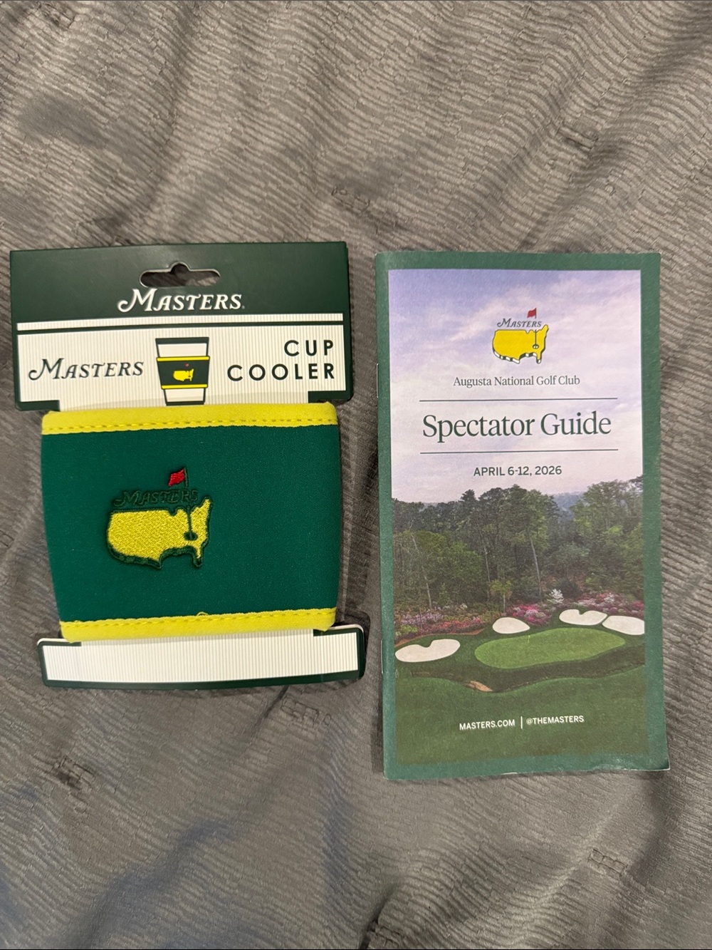 Masters Augusta National Green & Yellow Cup Cooler and Spectator Guide 2026